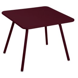 Luxembourg kinder tuintafel 57x57 Black Cherry