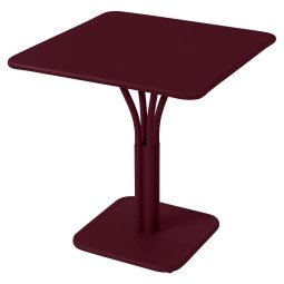 Luxembourg tuintafel massief blad 71x71 Black Cherry