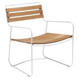 Surprising Teak fauteuil Cotton white