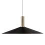 Angle hanglamp black groot messing