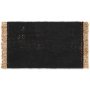 Block deurmat 50x80 black/naturel