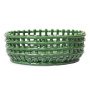 Ceramic basket opbergmand centerpiece Emerald Green