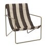 Desert fauteuil olive onderstel Off-white/Chocolate