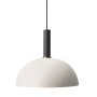 Dome Light Grey hanglamp groot zwart