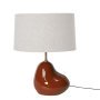 Hebe tafellamp small terracotta, naturel