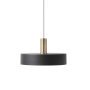 Record Black hanglamp klein messing