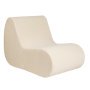 Rouli fauteuil center module Bouclé Off White