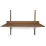 Sector Shelf bureau Smoked Oak/Brass