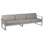 Bellevie 3-zits loungebank kussen grey taupe Lapilli Grey