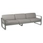 Bellevie 3-zits loungebank kussen grey taupe Rosemary