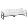 Bellevie 3 zits loungebank kussen wit Storm Grey