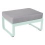 Bellevie hocker kussen flannelgrijs Ice mint