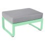 Bellevie hocker kussen flannelgrijs Opaline green