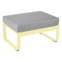 Bellevie hocker kussen flannelgrijs Frosted lemon