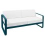 Bellevie 2-zits  loungebank kussen wit Acapulco Blue