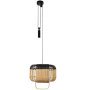 Bamboo square hanglamp small black