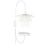 Papillon wandlamp met plateau wit