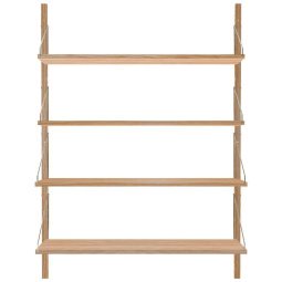 Shelf Library H1148 Single wandkast natural oiled