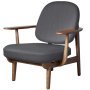 Fred JH97 fauteuil walnoten onderstel Christianshavn 1171