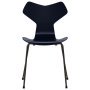 Grand Prix eetkamerstoel zwart, eiken midnight blue