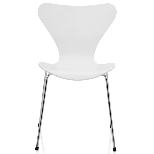 Vlinderstoel stoel chroom, lacquered white