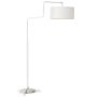 Swivel Floor vloerlamp wit frame witte kap