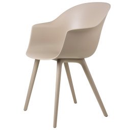 Bat eetkamerstoel plastic beige