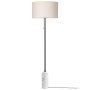 Gravity vloerlamp wit marmer/canvas