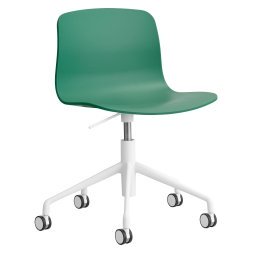 AAC50 bureaustoel wit onderstel Teal Green