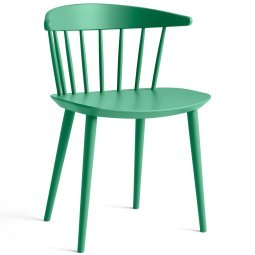 J104 stoel gelakt beuken, jade green