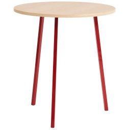 Loop Stand Round High tafel 90 rood