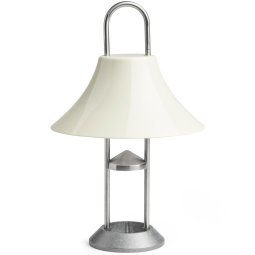 Mousqueton tafellamp oplaadbaar LED oyster-white