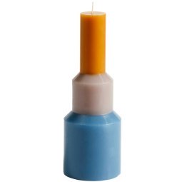 Pillar candle kaars M blauw