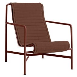 Quilted zitkussen iron red voor Palissade High fauteuil