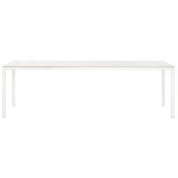 Table T12 tafel rechte hoeken  - frame: wit - top: wit laminaat - 200x95x74