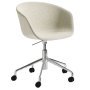 About a Chair AAC53 bureaustoel, onderstel gepolijst aluminium, Coda 100
