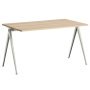 Pyramid 01 bureau 140x75 mat gelakt,beige onderstel