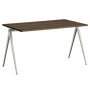 Pyramid 01 bureau 140x75 gerookt eiken,beige onderstel