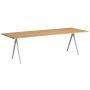 Pyramid 02 tafel 250x85 helder gelakt, beige onderstel