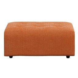 Vint hocker corduroy rib dusty orange