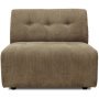 Vint fauteuil corduroy rib bruin