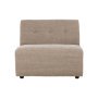 Vint fauteuil linen blend taupe