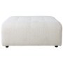 Vint hocker boucle cream