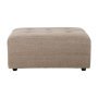 Vint hocker linen blend taupe