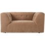 Vint Loveseat fauteuil corduroy rib, bruin