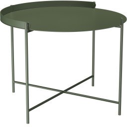 Edge bijzettafel Ø62 Olive green