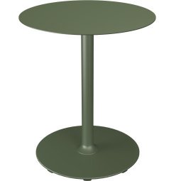 Pico tuintafel Ø64 Olive green, rond onderstel