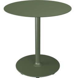 Pico tuintafel Ø74 Olive green, rond onderstel