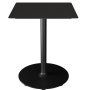 Pico tuintafel 60x60 Black, rond onderstel