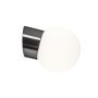 Classic Globe wandlamp LED Ø15 opaal zwart